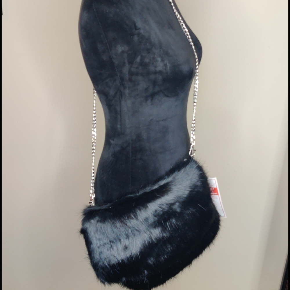 Faux fur purse